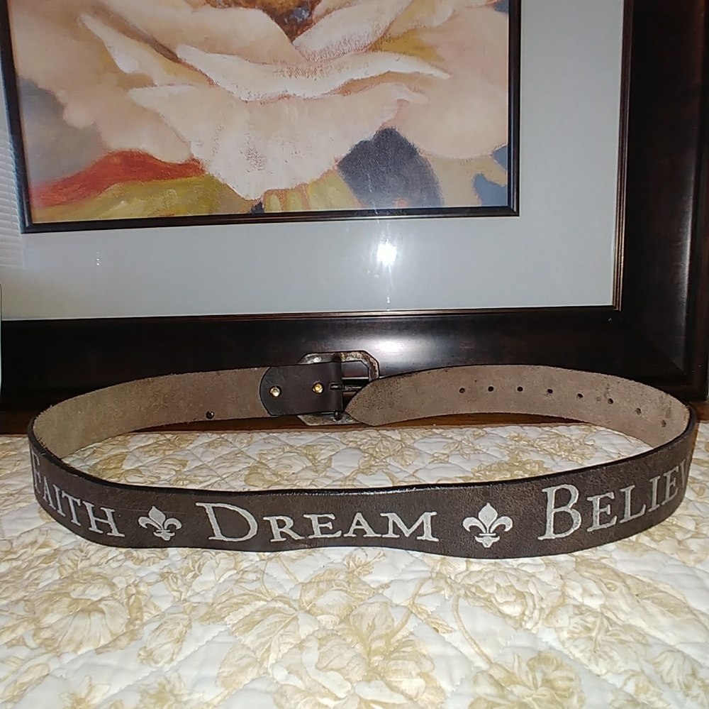 Dillon Rogers Leather Engraved  Belt